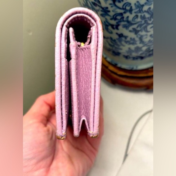 GUCCI Bi-Fold Wallet Folding Flora Limited Edition Day Canvas Light Purple - Picture 3 of 9